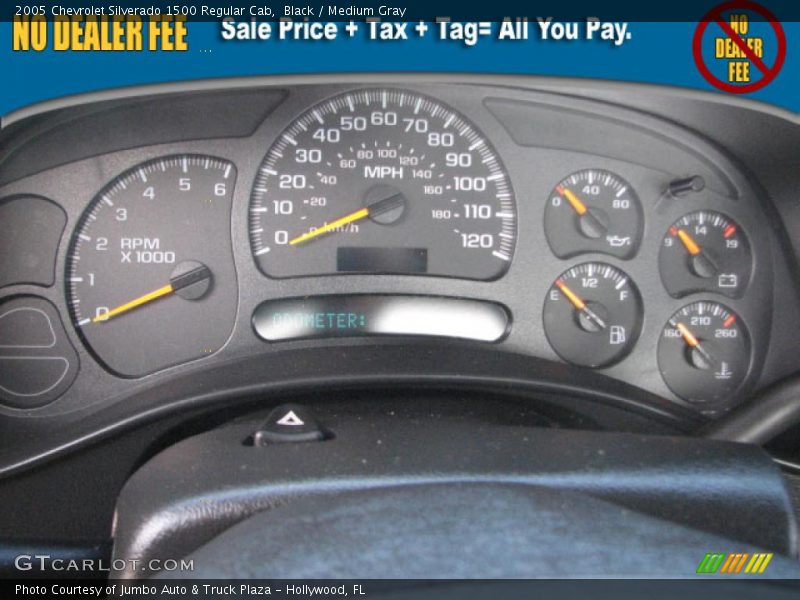 Black / Medium Gray 2005 Chevrolet Silverado 1500 Regular Cab
