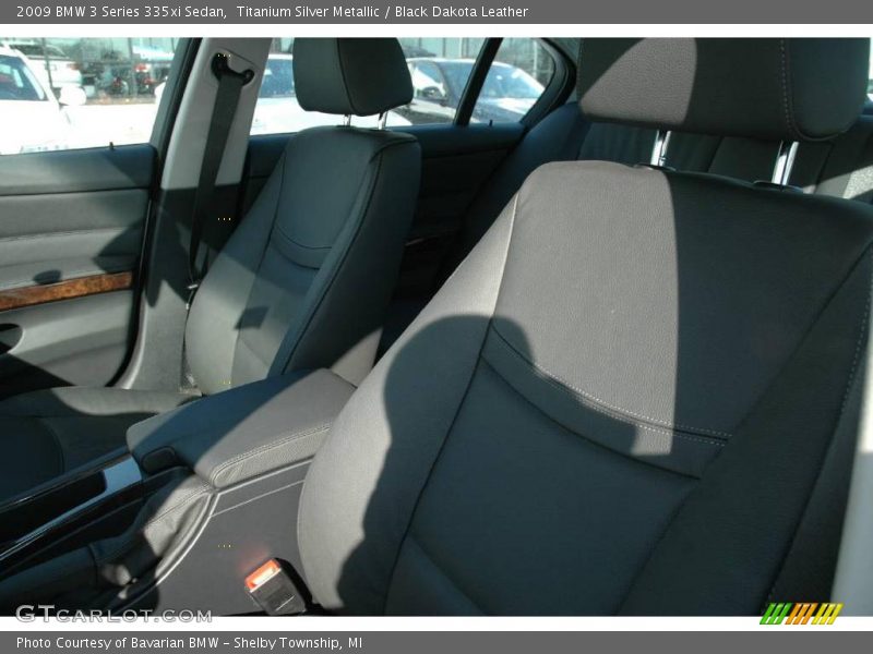 Titanium Silver Metallic / Black Dakota Leather 2009 BMW 3 Series 335xi Sedan
