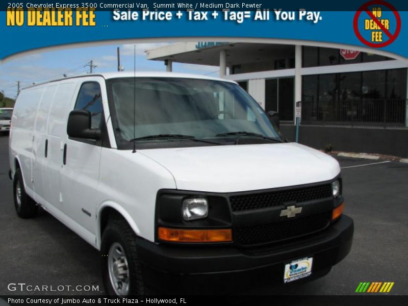 Summit White / Medium Dark Pewter 2005 Chevrolet Express 3500 Commercial Van
