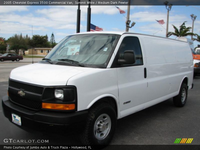 Summit White / Medium Dark Pewter 2005 Chevrolet Express 3500 Commercial Van