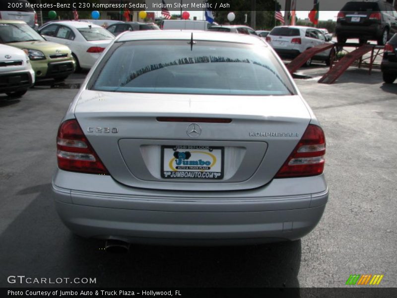 Iridium Silver Metallic / Ash 2005 Mercedes-Benz C 230 Kompressor Sedan