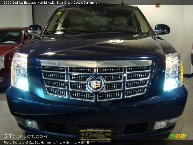 Blue Chip / Cocoa/Cashmere 2009 Cadillac Escalade Hybrid AWD