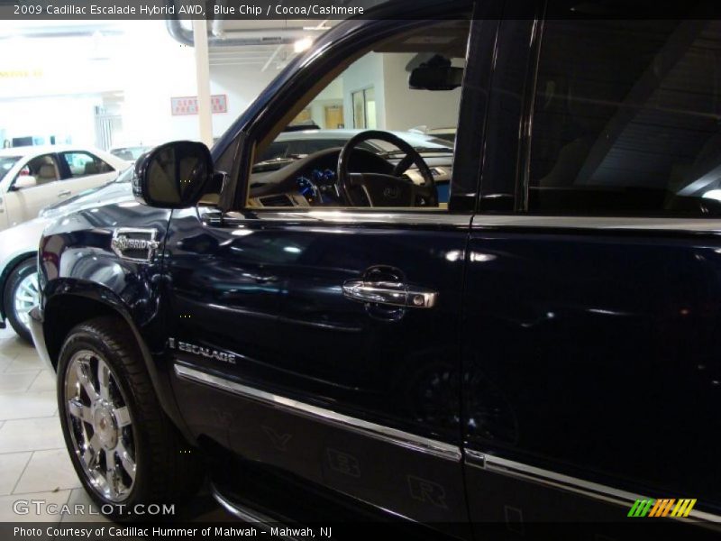 Blue Chip / Cocoa/Cashmere 2009 Cadillac Escalade Hybrid AWD