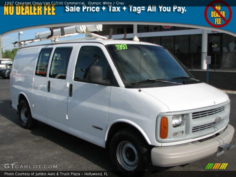 Olympic White / Gray 1997 Chevrolet Chevy Van G1500 Commercial