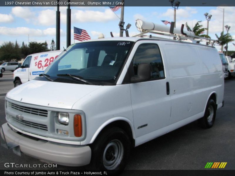Olympic White / Gray 1997 Chevrolet Chevy Van G1500 Commercial