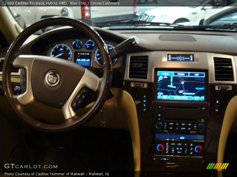 Blue Chip / Cocoa/Cashmere 2009 Cadillac Escalade Hybrid AWD