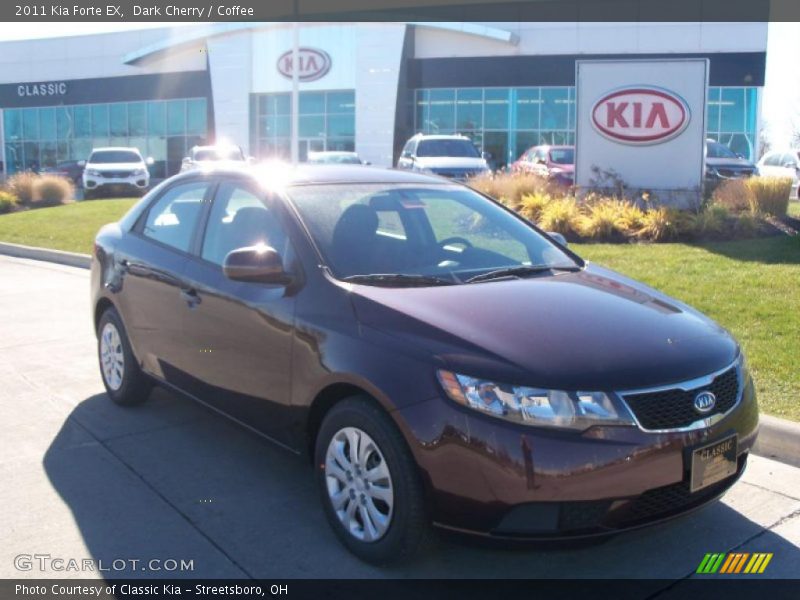 Dark Cherry / Coffee 2011 Kia Forte EX