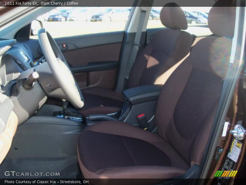 Dark Cherry / Coffee 2011 Kia Forte EX