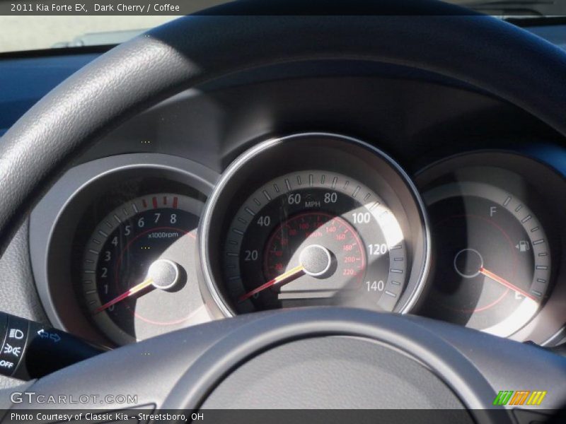 Dark Cherry / Coffee 2011 Kia Forte EX