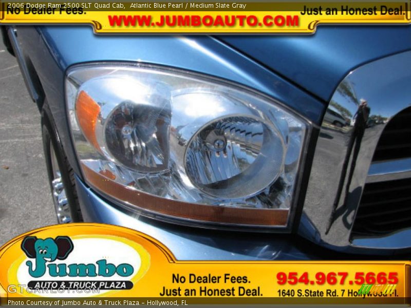 Atlantic Blue Pearl / Medium Slate Gray 2006 Dodge Ram 2500 SLT Quad Cab