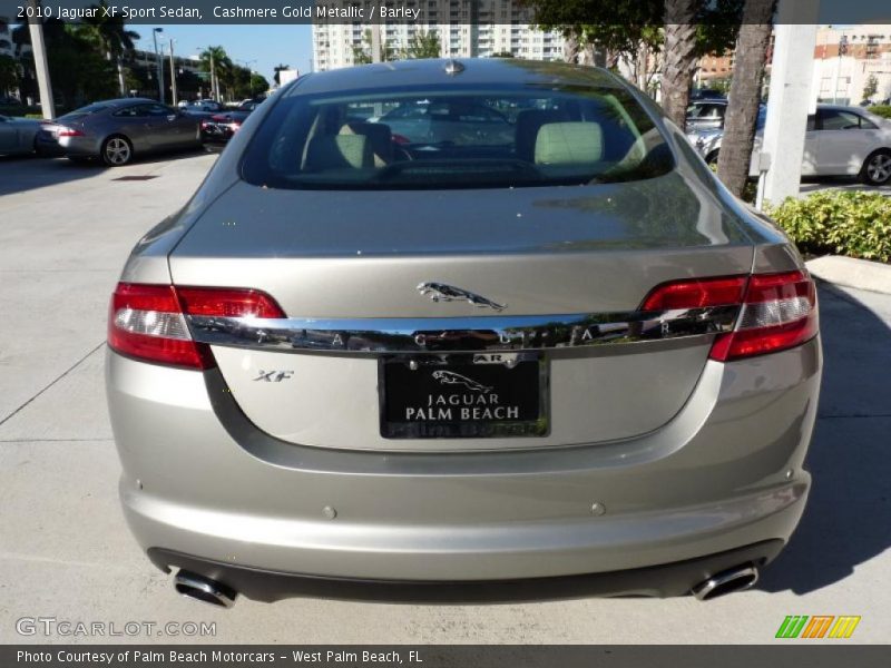 Cashmere Gold Metallic / Barley 2010 Jaguar XF Sport Sedan