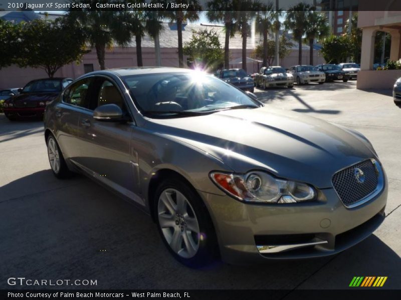 Cashmere Gold Metallic / Barley 2010 Jaguar XF Sport Sedan