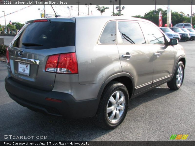 Titanium Silver / Beige 2011 Kia Sorento LX