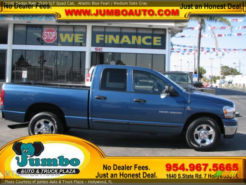 Atlantic Blue Pearl / Medium Slate Gray 2006 Dodge Ram 2500 SLT Quad Cab