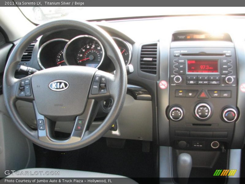 Titanium Silver / Beige 2011 Kia Sorento LX