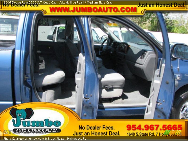 Atlantic Blue Pearl / Medium Slate Gray 2006 Dodge Ram 2500 SLT Quad Cab