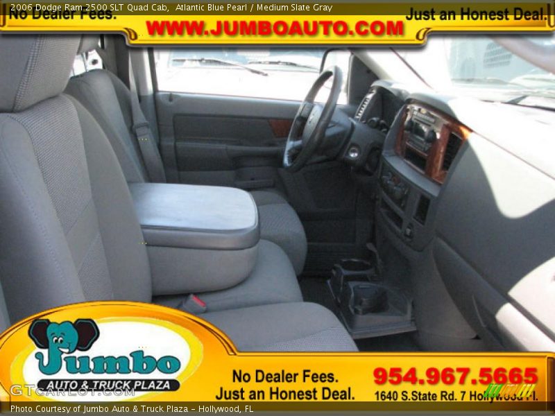 Atlantic Blue Pearl / Medium Slate Gray 2006 Dodge Ram 2500 SLT Quad Cab