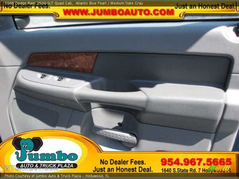 Atlantic Blue Pearl / Medium Slate Gray 2006 Dodge Ram 2500 SLT Quad Cab