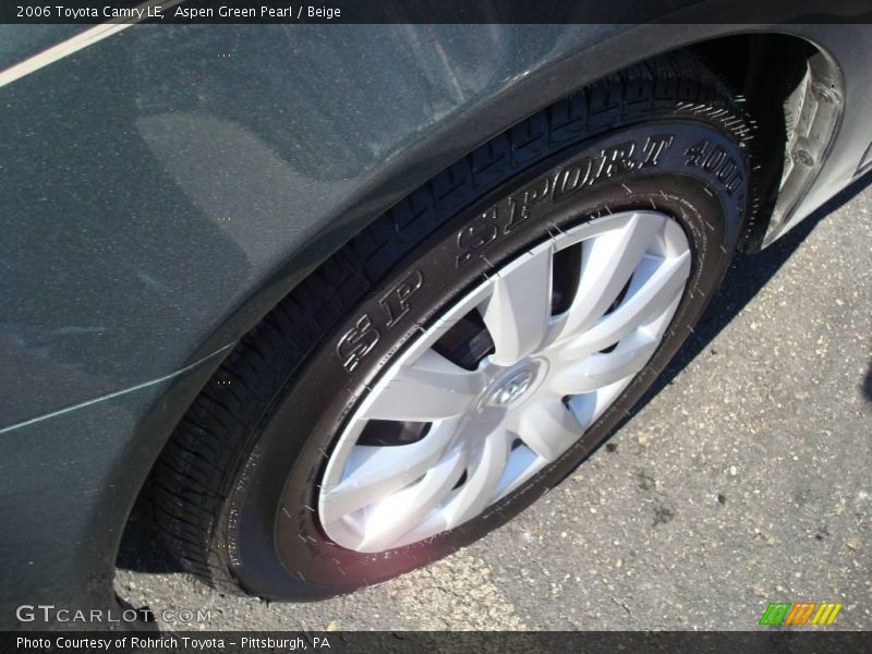 Aspen Green Pearl / Beige 2006 Toyota Camry LE