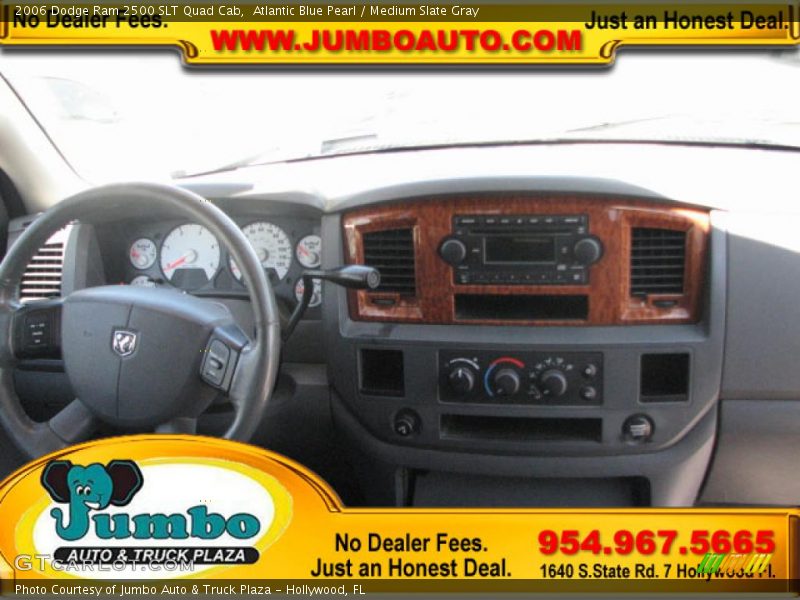 Atlantic Blue Pearl / Medium Slate Gray 2006 Dodge Ram 2500 SLT Quad Cab