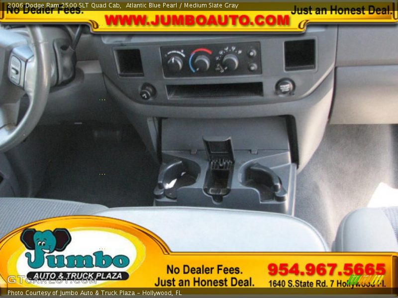 Atlantic Blue Pearl / Medium Slate Gray 2006 Dodge Ram 2500 SLT Quad Cab
