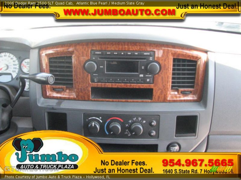 Atlantic Blue Pearl / Medium Slate Gray 2006 Dodge Ram 2500 SLT Quad Cab