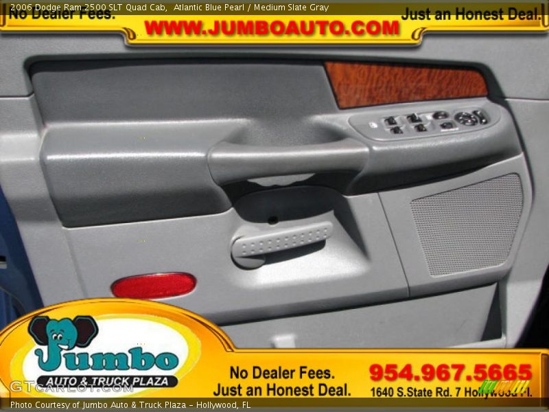 Atlantic Blue Pearl / Medium Slate Gray 2006 Dodge Ram 2500 SLT Quad Cab