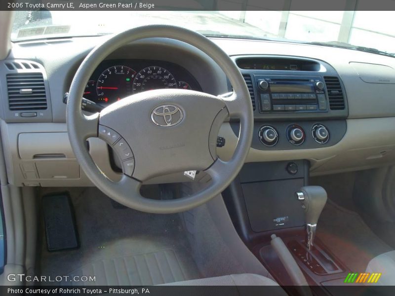Aspen Green Pearl / Beige 2006 Toyota Camry LE