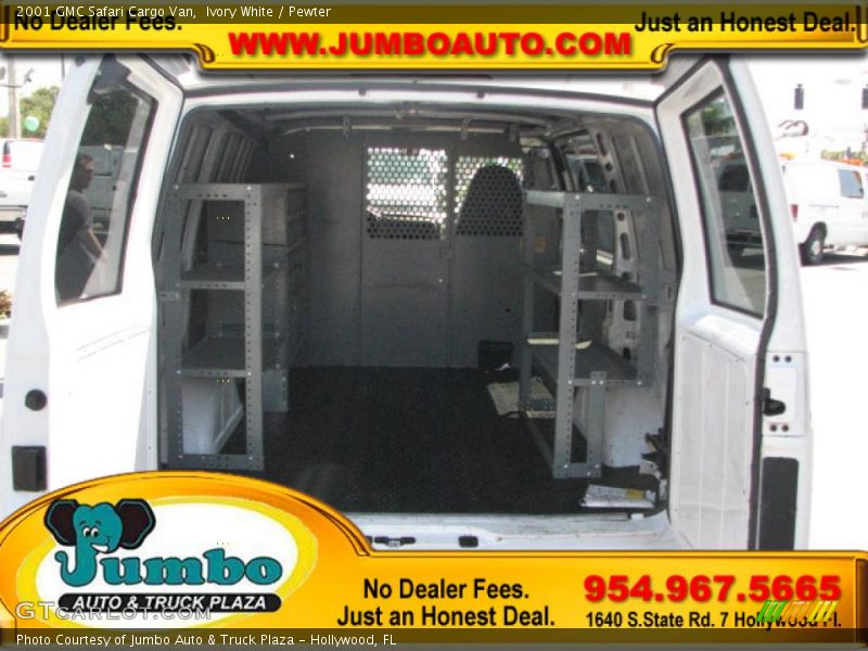 Ivory White / Pewter 2001 GMC Safari Cargo Van
