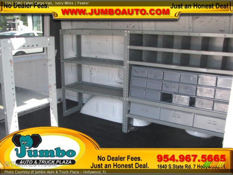 Ivory White / Pewter 2001 GMC Safari Cargo Van
