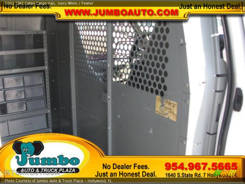 Ivory White / Pewter 2001 GMC Safari Cargo Van
