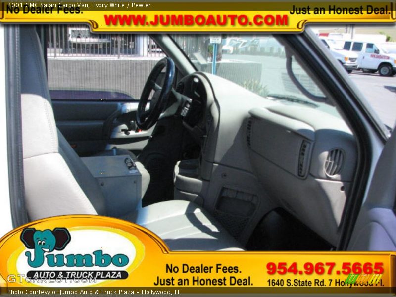 Ivory White / Pewter 2001 GMC Safari Cargo Van