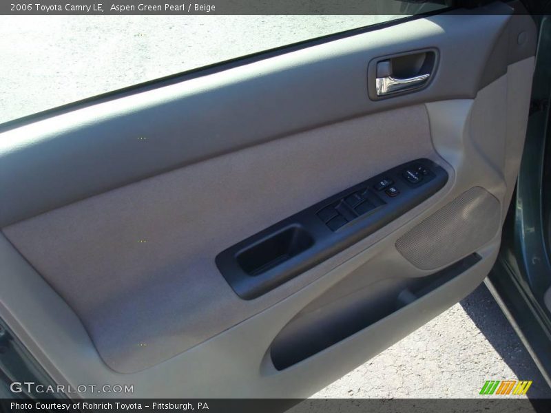 Aspen Green Pearl / Beige 2006 Toyota Camry LE