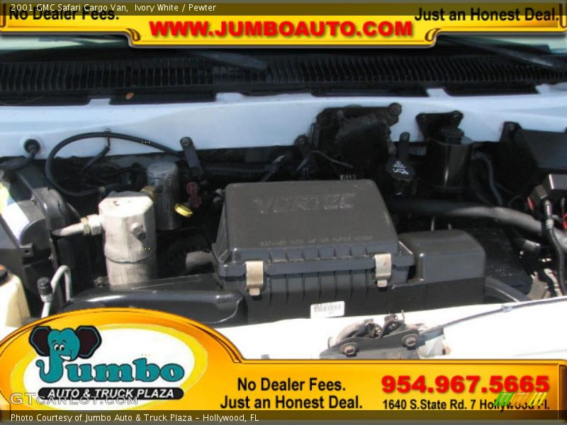 Ivory White / Pewter 2001 GMC Safari Cargo Van