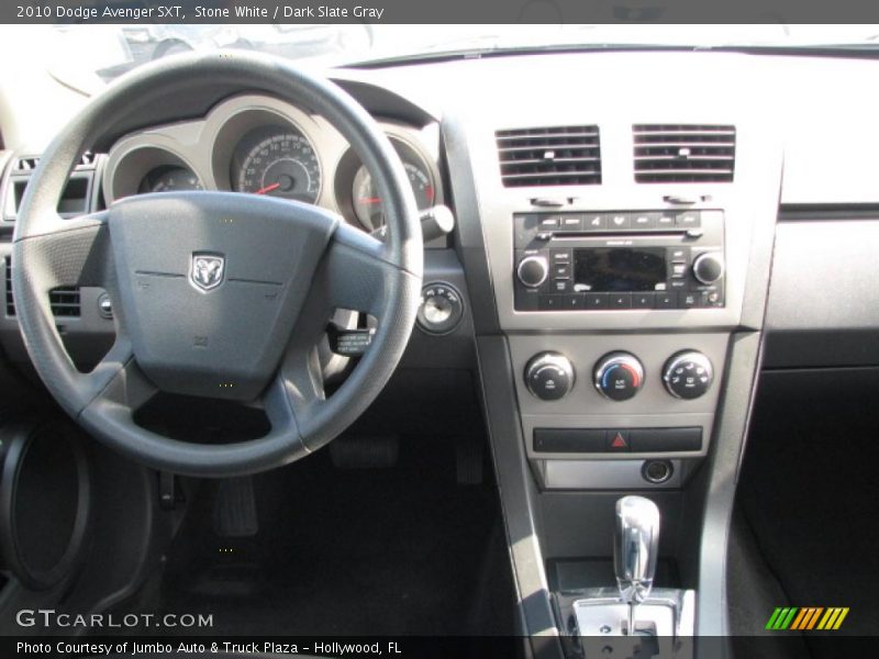 Stone White / Dark Slate Gray 2010 Dodge Avenger SXT