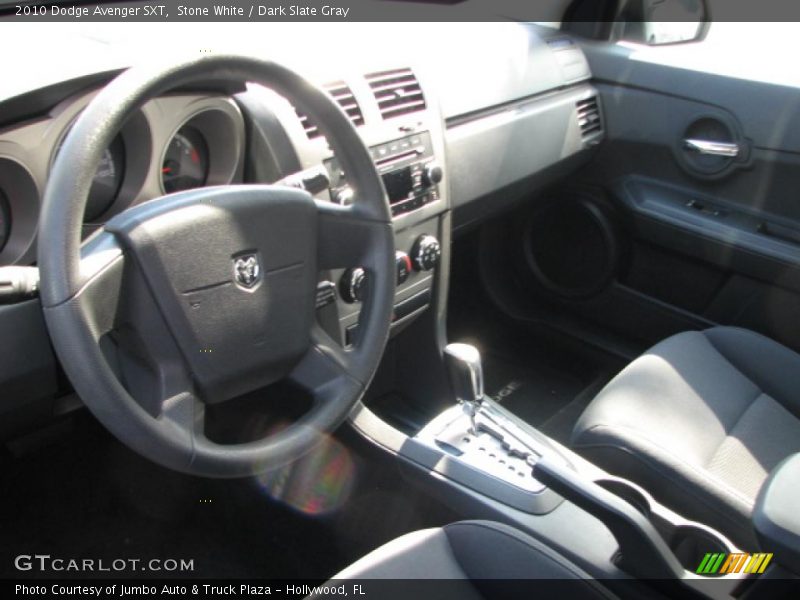 Stone White / Dark Slate Gray 2010 Dodge Avenger SXT