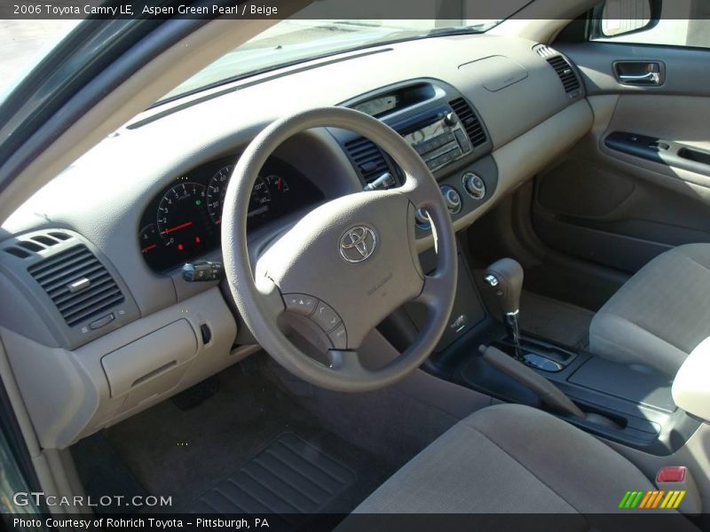 Aspen Green Pearl / Beige 2006 Toyota Camry LE