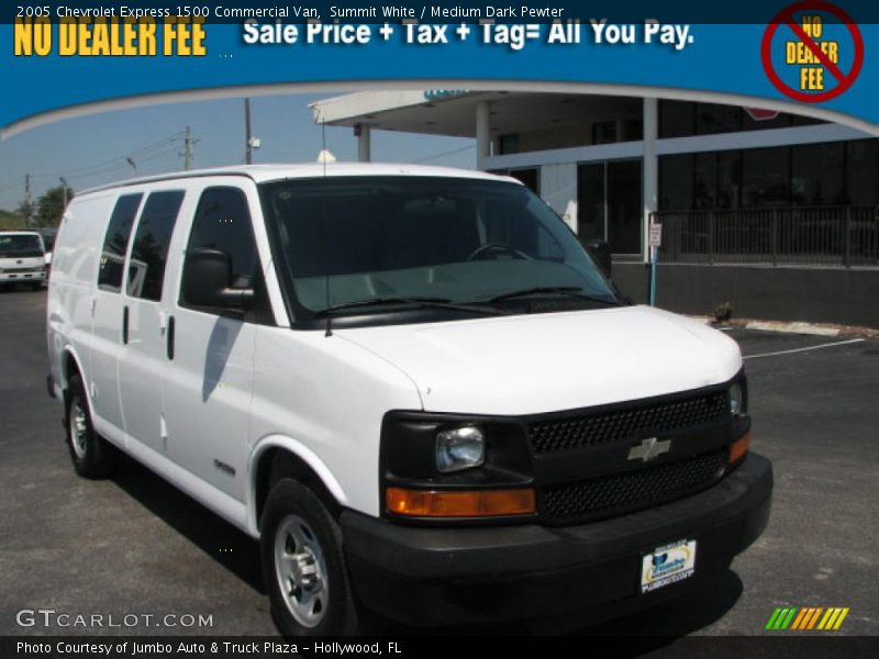 Summit White / Medium Dark Pewter 2005 Chevrolet Express 1500 Commercial Van