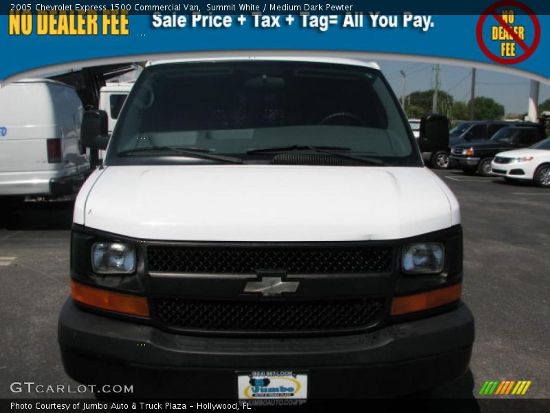 Summit White / Medium Dark Pewter 2005 Chevrolet Express 1500 Commercial Van