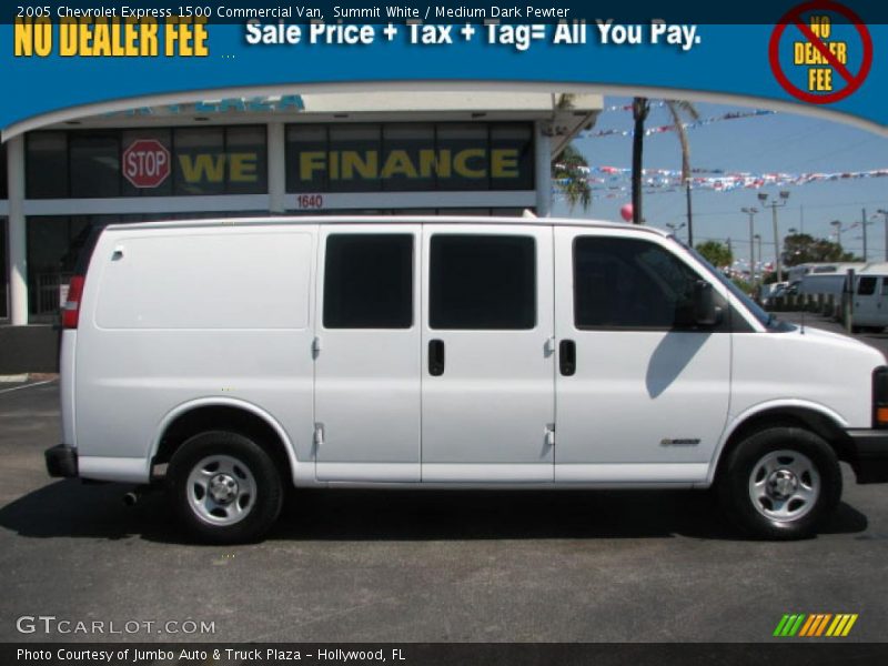 Summit White / Medium Dark Pewter 2005 Chevrolet Express 1500 Commercial Van