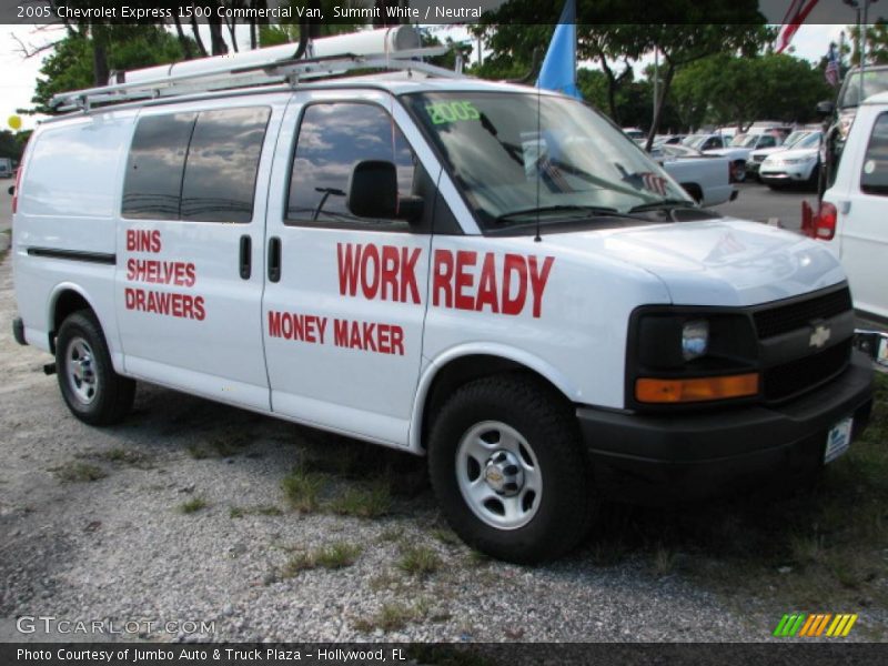 Summit White / Neutral 2005 Chevrolet Express 1500 Commercial Van