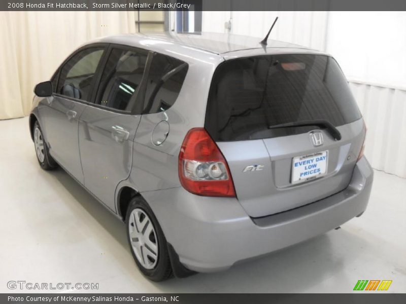 Storm Silver Metallic / Black/Grey 2008 Honda Fit Hatchback