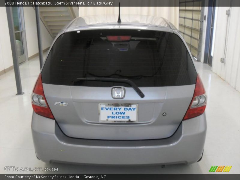 Storm Silver Metallic / Black/Grey 2008 Honda Fit Hatchback