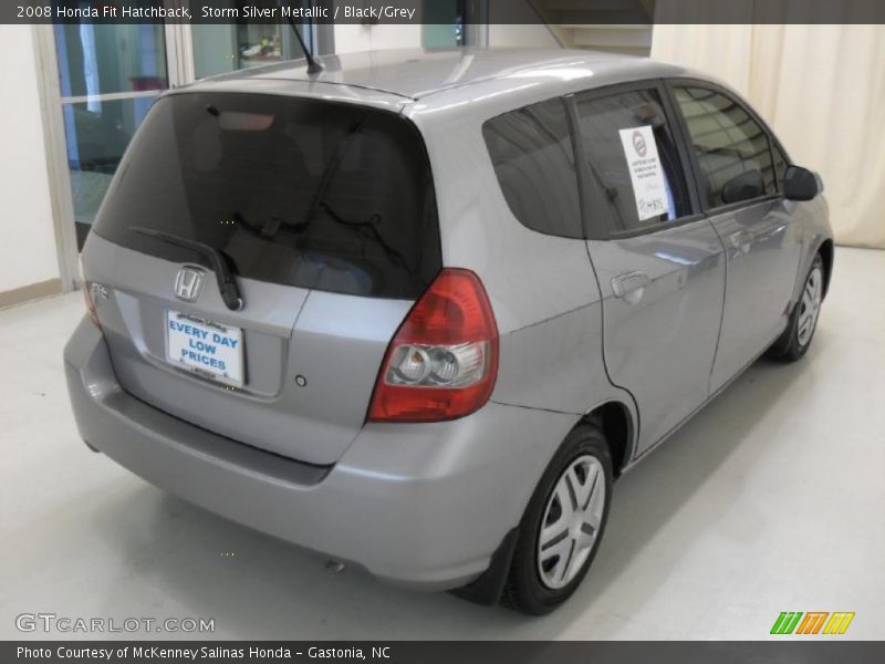 Storm Silver Metallic / Black/Grey 2008 Honda Fit Hatchback