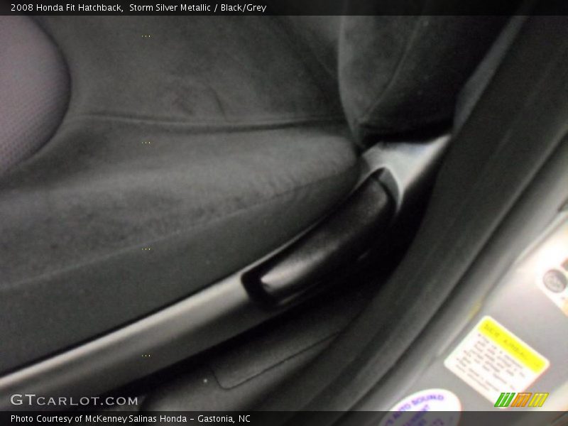 Storm Silver Metallic / Black/Grey 2008 Honda Fit Hatchback