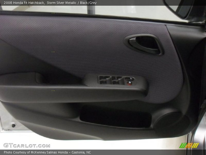 Storm Silver Metallic / Black/Grey 2008 Honda Fit Hatchback