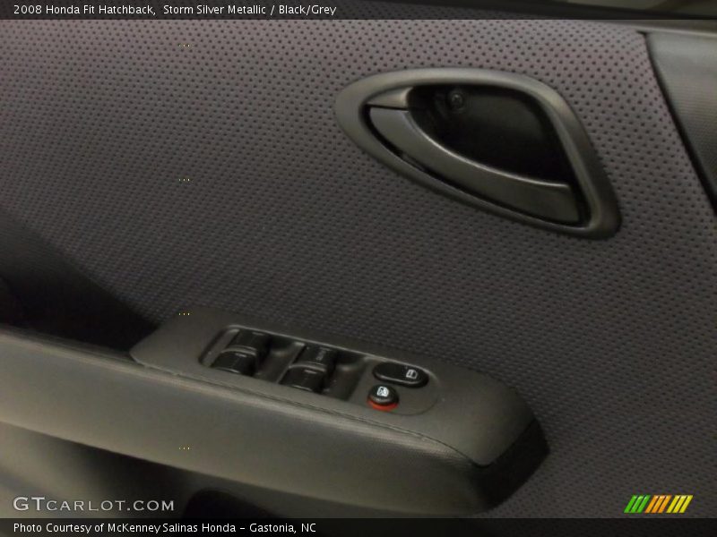 Storm Silver Metallic / Black/Grey 2008 Honda Fit Hatchback