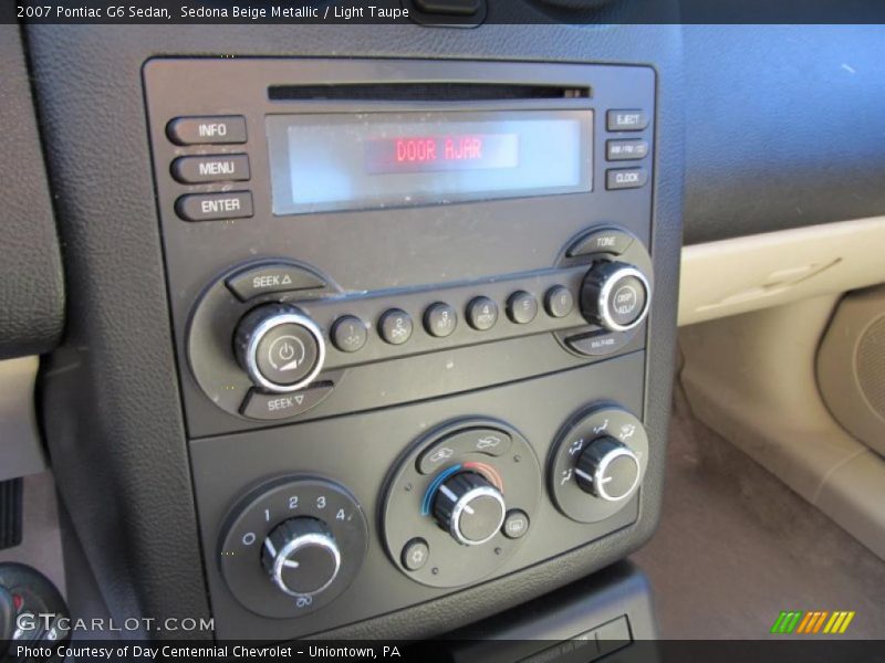 Sedona Beige Metallic / Light Taupe 2007 Pontiac G6 Sedan