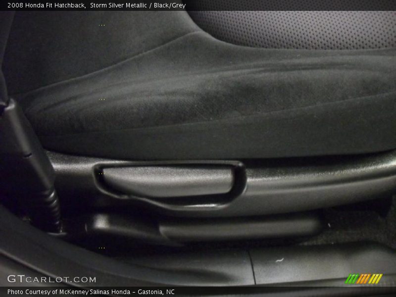 Storm Silver Metallic / Black/Grey 2008 Honda Fit Hatchback