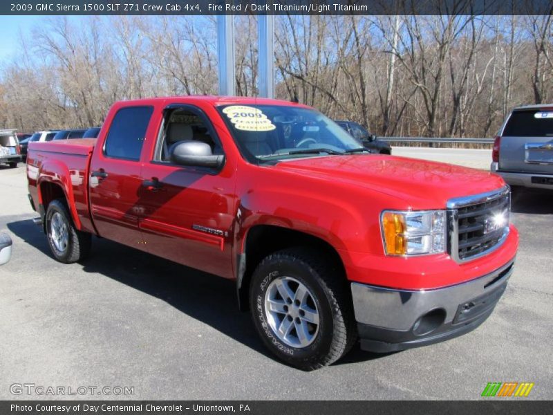 Fire Red / Dark Titanium/Light Titanium 2009 GMC Sierra 1500 SLT Z71 Crew Cab 4x4